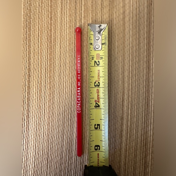 Vintage ~ Copacabana Inc ~ 10 E 60th St NYC ~ Cocktail Stir Swizzle Stick - Picture 2 of 2